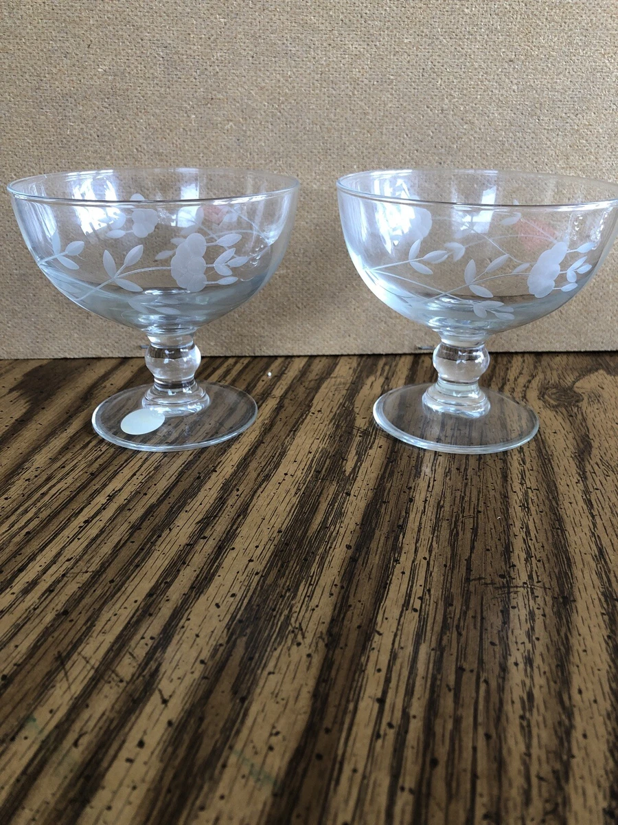 Crystal dessert clearance dishes