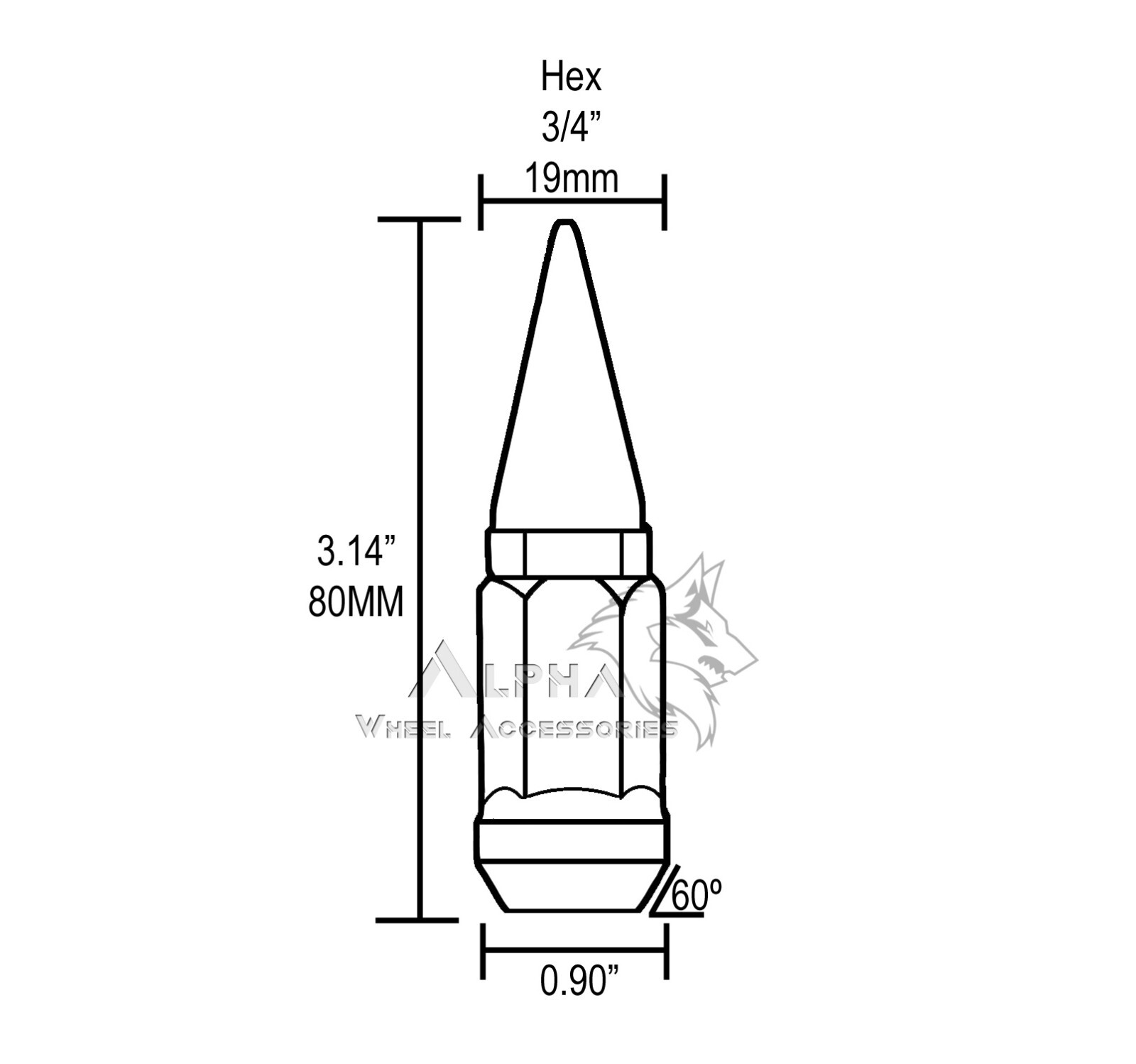 20 Gold 14X1.5 Spike Lug Nuts For 2017 and Newer Honda Civic Type R FK8