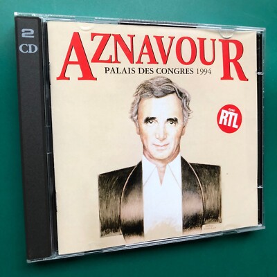 Charles Aznavour PALAIS DES CONGRES 1994 Paris Chanson 2x CD Hier Encore RTL NM