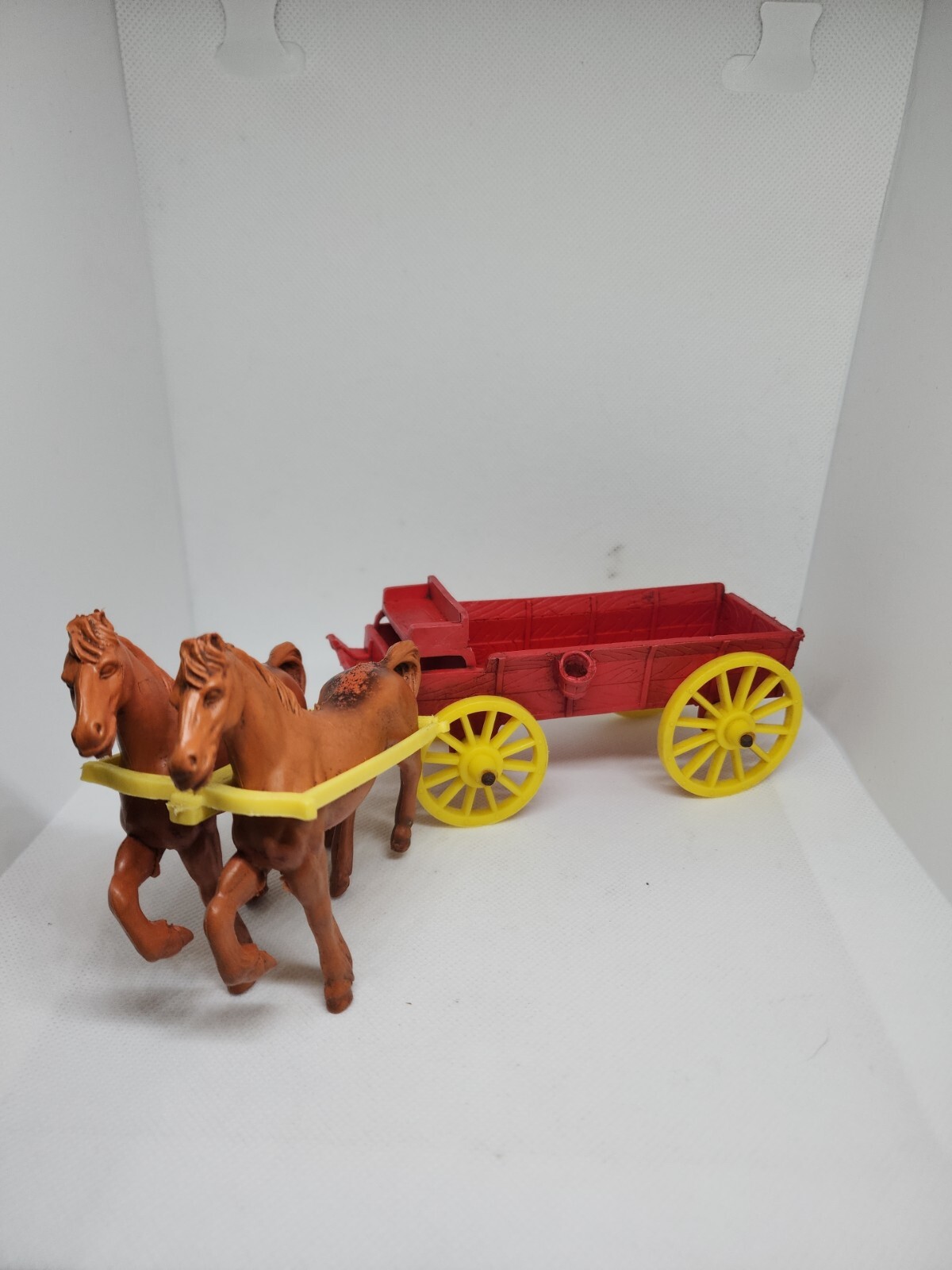 Horse Drawn Cart Toy 1940s Vintage Auburn Rubber Company + Two Black Horses eBay