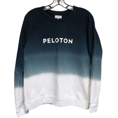 Peloton Sweatshirt Womens Size Medium Pullover Hombre Black to White | eBay