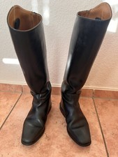 Reitstiefel Damen Petri, Leder, schwarz,  Größe Uk 6 s. Abbildung, gebraucht.
