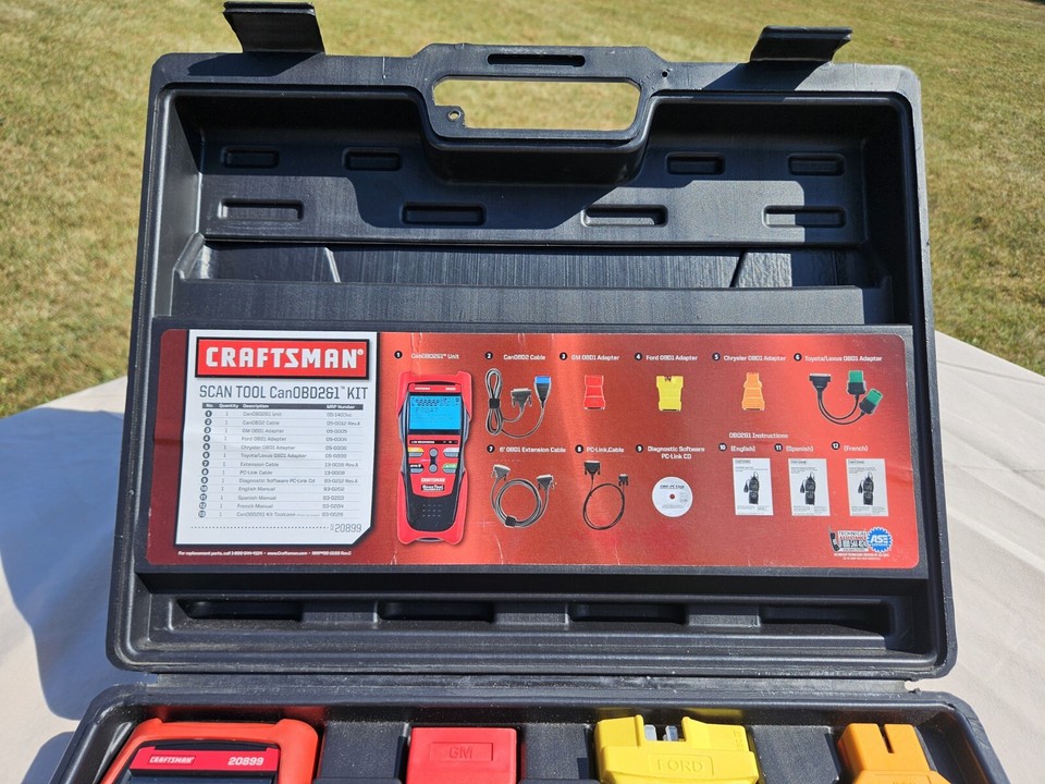 Craftsman 20899 CanOBD2&1 Kit Scan Tool Diagnostics OBD1 & OBD2