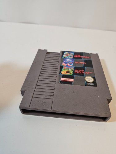 Super Mario Bros / Tetris / World Cup Nes Game Cart NES-ZZ-FRA 3 in 1 Multicart - Picture 11 of 14