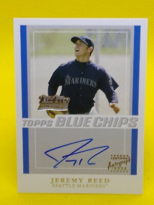 Jeremy Reed 2004 Team Topps Blue Chips AUTOGRAPH #TT-JR Seattle Mariners