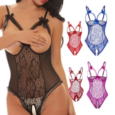 Women's Sexy-Lingerie Babydoll Sleepwear Underwear Lace Dress G-String Nightwear
