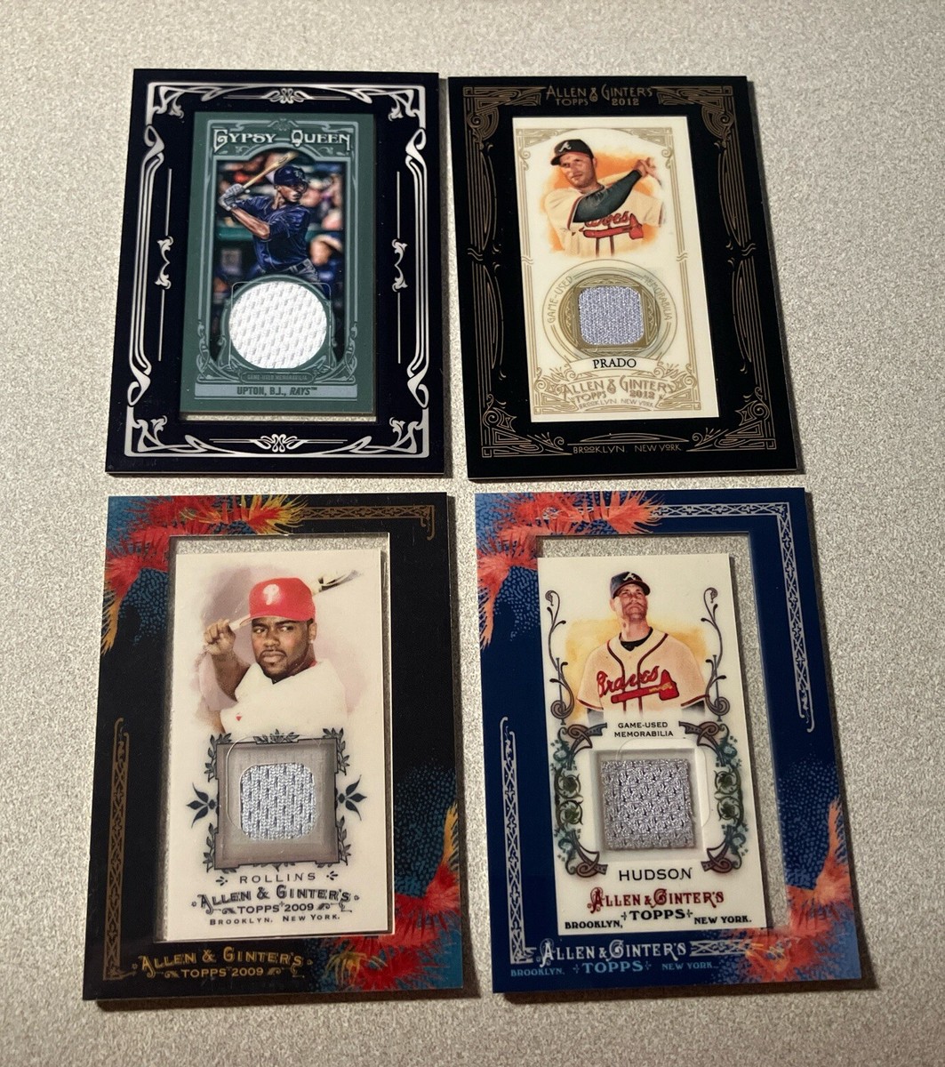 Topps Allen & Ginter MLB Mini Framed Relics 4 Card Lot See Note | eBay