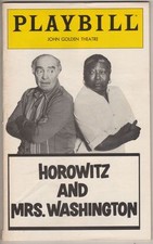 Esther Rolle & Sam Levene  "Horowitz and Mrs. Washington "  Playbill  1980  FLOP