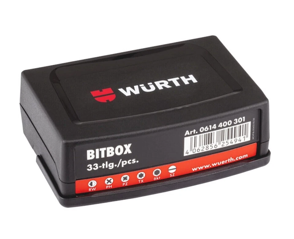 Würth Bitset 33tlg Bitsatz Bitbox Bitsortiment magnetischer Bithalter 0614400301 - Bild 3 von 3