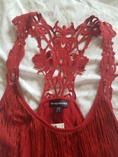 Red evening dress size 10