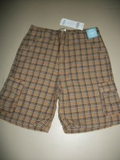 NWT Gymboree Island Excursion Brown Plaid Shorts Size 7