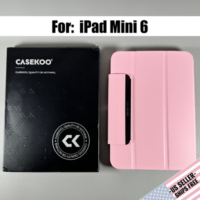 CASEKOO Case designed for iPad Mini 6: JY Series Smart Case | Pastel Pink | NEW