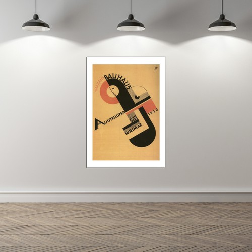 Bauhaus Exhibición - Joost Schmidt Vintage Pared Arte Póster Imagen Giclée - Picture 12 of 12
