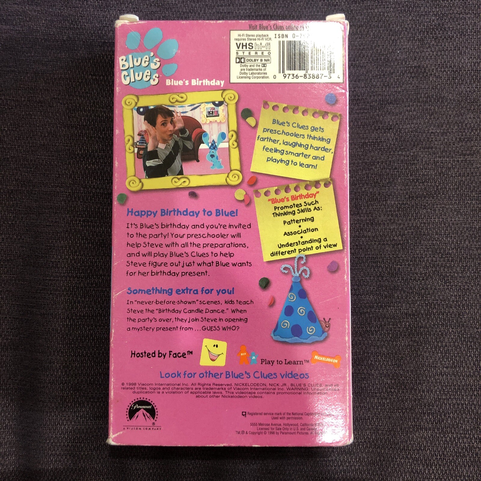 Blues Clues - Blues Birthday (VHS, 1998) 97368388734 | eBay