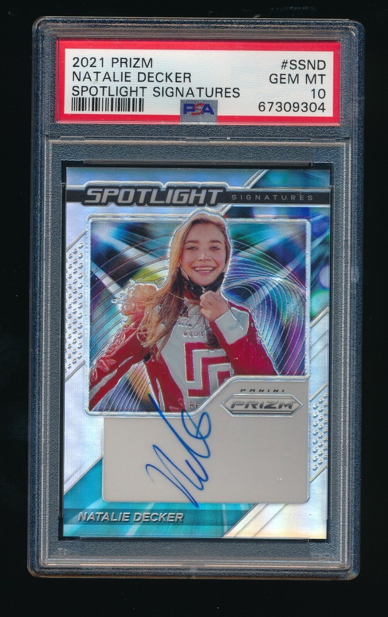 2021 Panini Chronicles Contenders Optic Holo Prizm Natalie Decker Rookie RC  0lz4 PSA9 PANINI PRIZM NATALIE DECKER