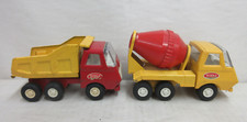 Lot of 2 Vintage 1970s Pressed Steel Tonka Trucks Cement Mixer  Dump Truck