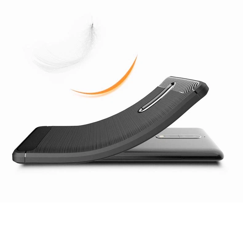 For Nokia 8 Shockproof Fiber Brushed Rubber case back cover - Image 3 of 4
