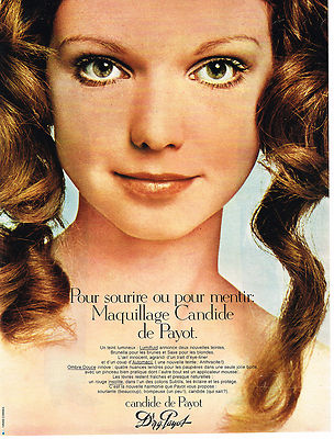 1970 CANDIDE Cosmetics DR PAYOT ADVERTISEMENT