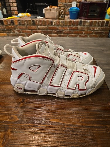 Nike Air More Uptempo White Varsity Red 921948-102 Men’s Size 13 Retro... - Picture 3 of 9