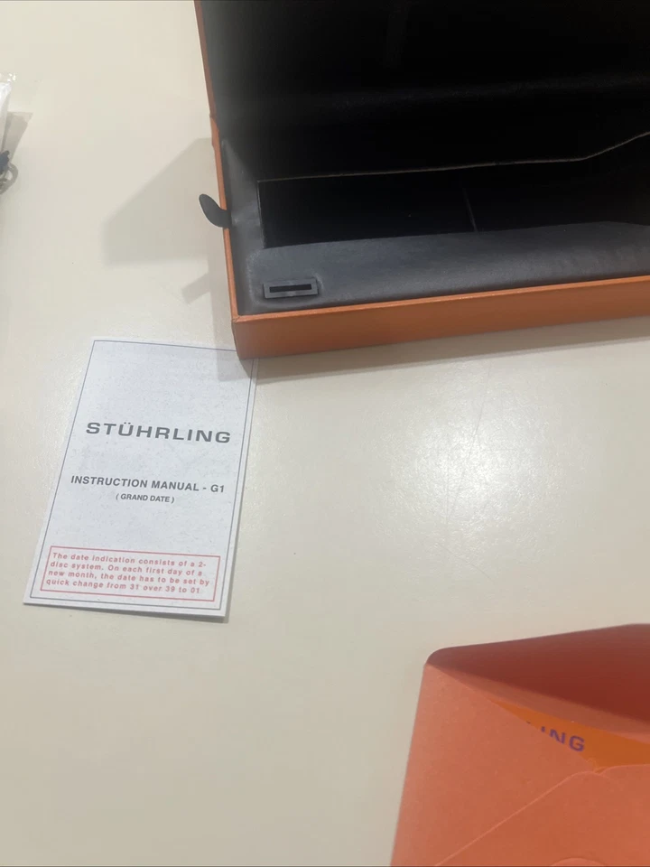 Relógio Masculino Stuhrling Original G1 - Grand Date (Viajante) (Marca Bew Bever Usado) - Imagem 3 de 4