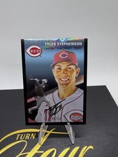 2023 Topps Chrome Platinum Anniversary Tyler Stephenson Black Refractor /10 #293