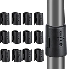 24 Pcs Wire Shelf Clips 3/4" Post Plastic Rack Replacements for Wire Shelving