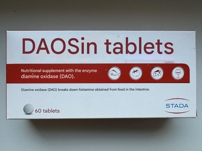 DAOSiN 60 Tabletten | DAO-Enzym Nahrungsergänzungsmittel | 60 Stück