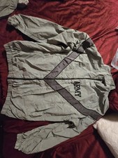 Vintage US Army PT Jacket - Urban Grey - Excellent Condition Large Long