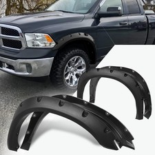 4pcs-set Pocket-rivet Wheel Fender Flares Compatible With 09-19 Dodge Ram 1500