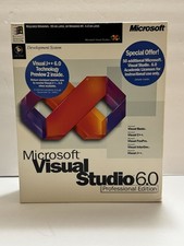 Microsoft Visual Studio 6.0 6 Professional Edition Retail Box CD  KEY COMPLETE 