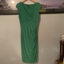 Lauren Ralph Lauren Dress Women’s Size 8 Green W/ Shoulder Pad Sleeveless