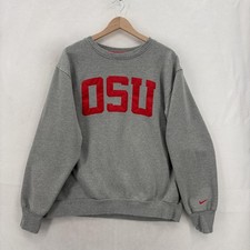 Ohio State Buckeyes Sweatshirt Mens XL Gray NCAA Football Nike OSU Crewneck