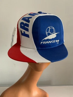 CASQUETTE COUPE DU MONDE FRANCE 1998 - WORLD CUP 98 - AVEC ETIQUETTE - Photo 1/4