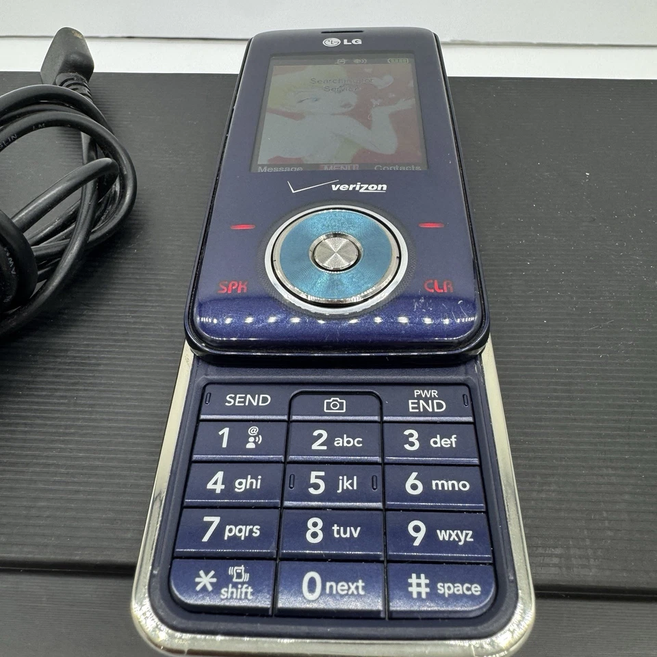 LG Chocolate 2 II VX8550 Azul Como Nuevo Verizon - Raro Teléfono Deslizable Paquete Usado en Excelente Condición Foto 3 de 4