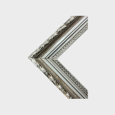 18 x 24 In stock- Classic compo ornate wood frame,SILVER frame, wood picture