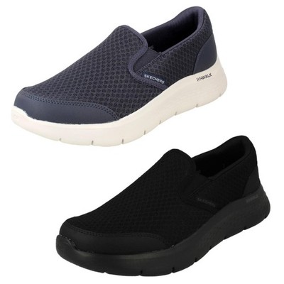 Mens Skechers Machine Washable Casual Slip On Trainer - Go Walk Flex Request