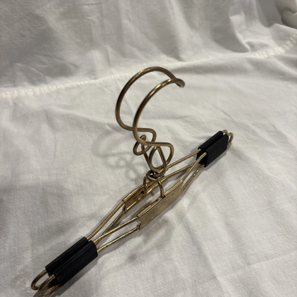 Perchas para pantalones/falda doradas y negras Pres-To-Lok de colección raras Foto 2 de 4