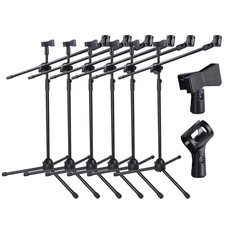 Yescom Adjustable Boom Arm Mic Floor Stand Tr...