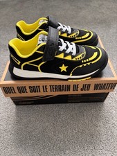 Image of Clarks Cica Star Flex Trainers - Size - UK 10F - Black & Yellow - RRP £46 -BNIB