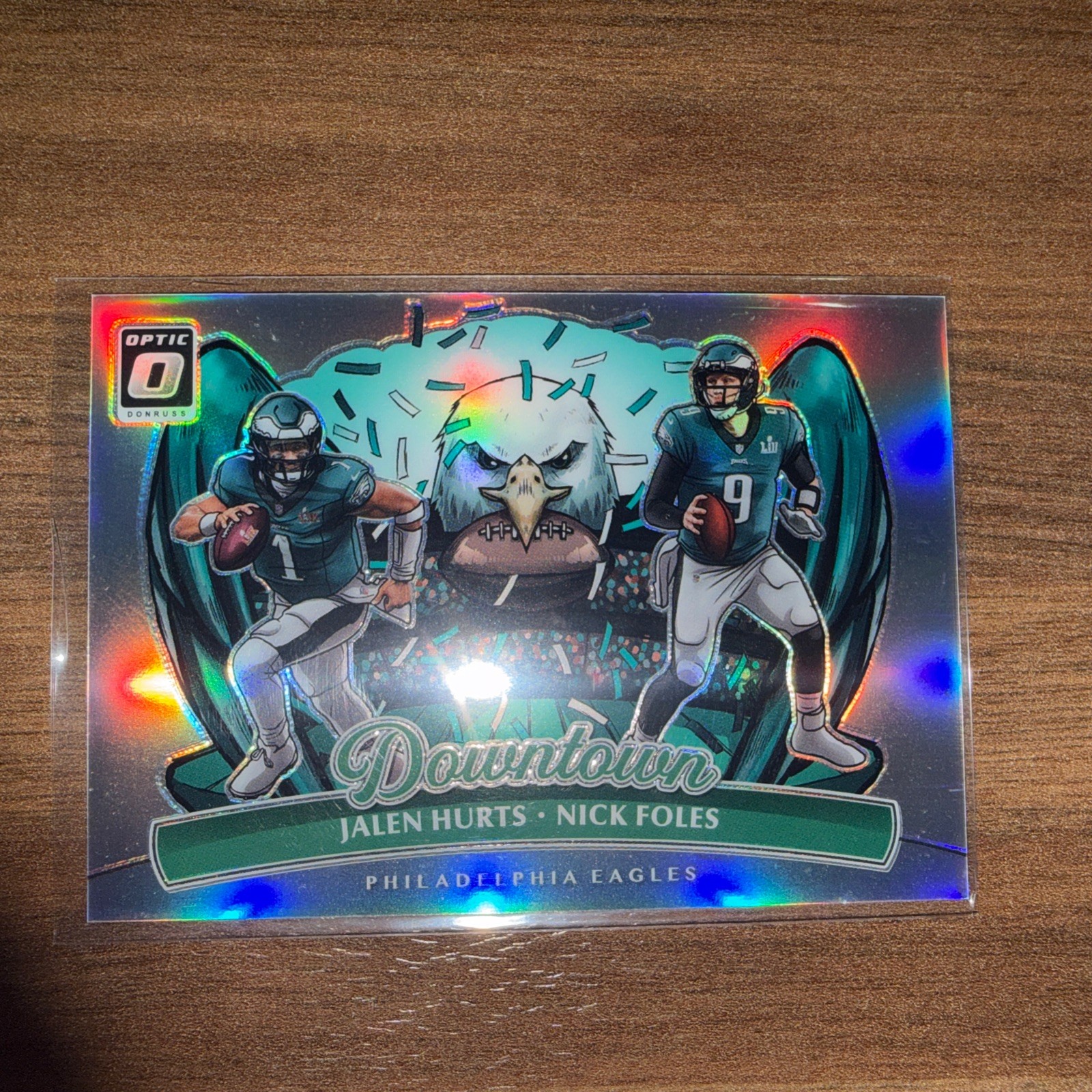 Panini Donruss Optic DUAL DOWNTOWN!🔥 Jalen Hurts Nick Foles #12 Eagles 🦅 