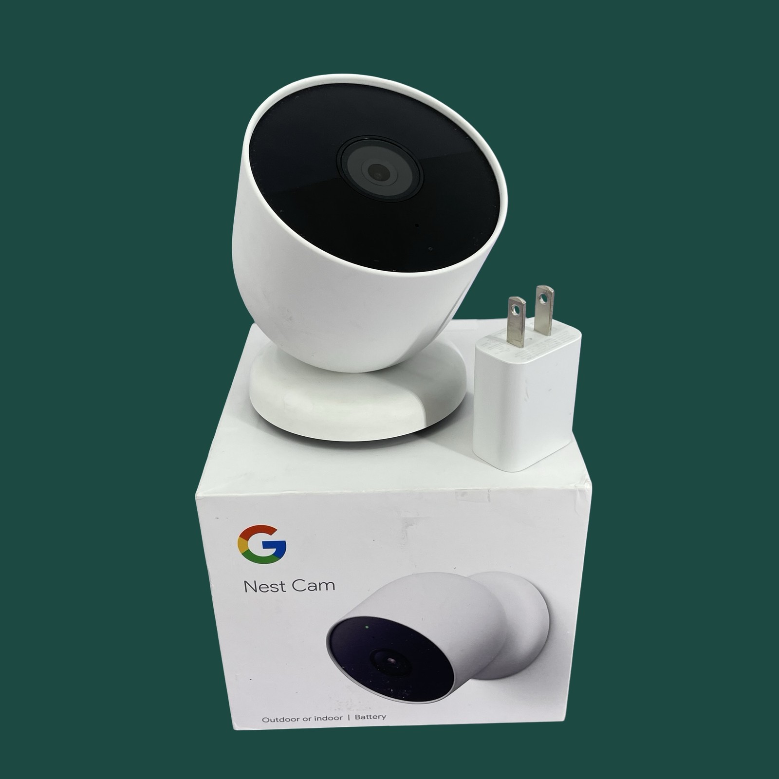 Google Nest Cam G3AL9 OutdoorI/ndoor Surveillance Security Camera White #MA8240