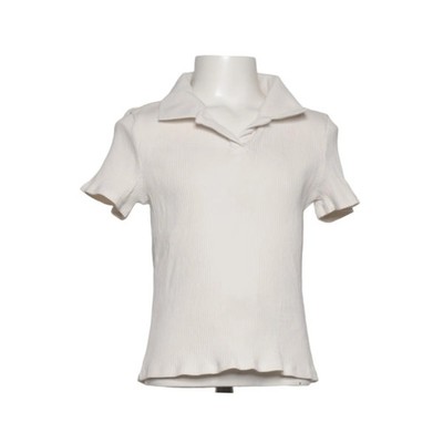 C&A, Poloshirt, Größe: 146/152, Weiß, Baumwolle/Elasthan, Einfarbig #VIp