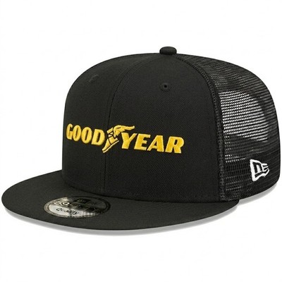 Goodyear Racing Tires Logo Snapback Hat Adjustable Mesh Back Trucker Cap