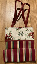 Longaberger 23540 Holiday Gift Bag Holiday Stripe Tote