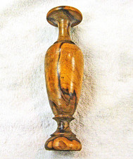 Hand Turned Wood Vase, Sculptural Form, Beautiful Figured Grain, 7.75 inch