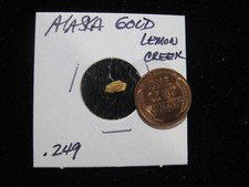 ALASKA GOLD  LEMON CREEK .249 GRAM 5869.69 per troy oz