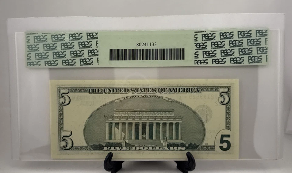 2003 $5 FRN L*  SAN FRANCISCO, FR 1990-L*, **STAR**,  Superb Gen New 67PPQ - Image 2 of 2