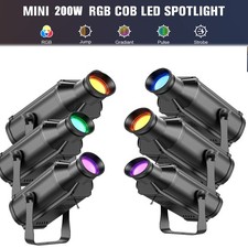 RGB Spot Light 200W COB Stage Light Sound Active DMX DJ manual zoom/focus Xmas