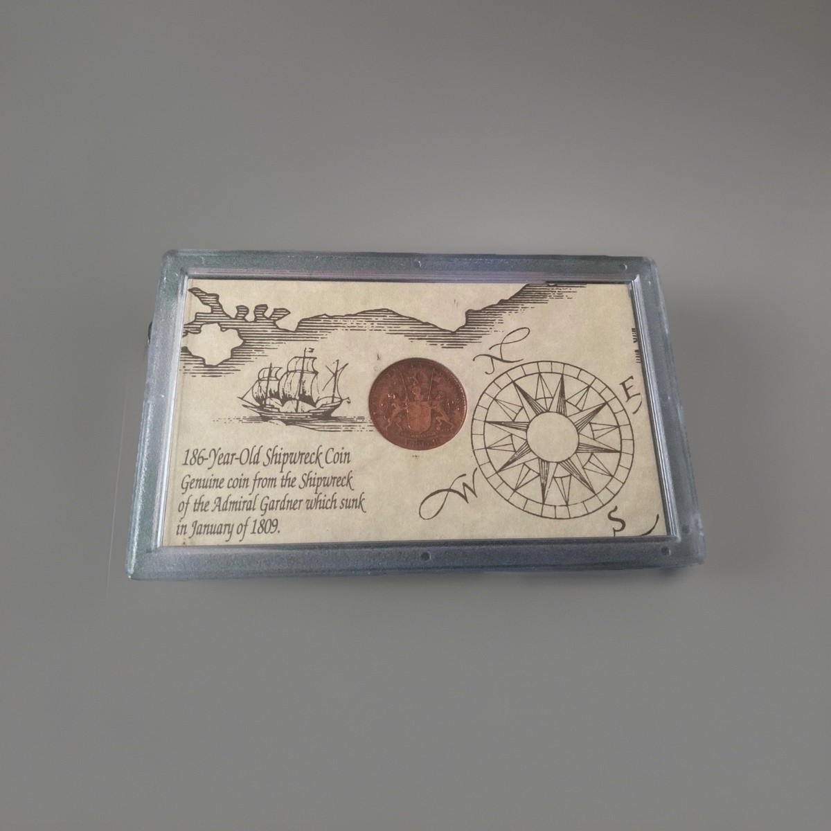 Admiral Gardner Shipwreck Coin from 1808 with COA - T7 | eBay