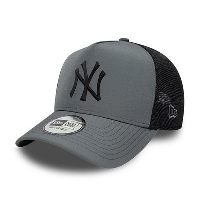 NEW ERA NEW YORK YANKEES TRUCKER CAP.9FORTY SPORT GREY A FRAME BASEBALL HAT W26